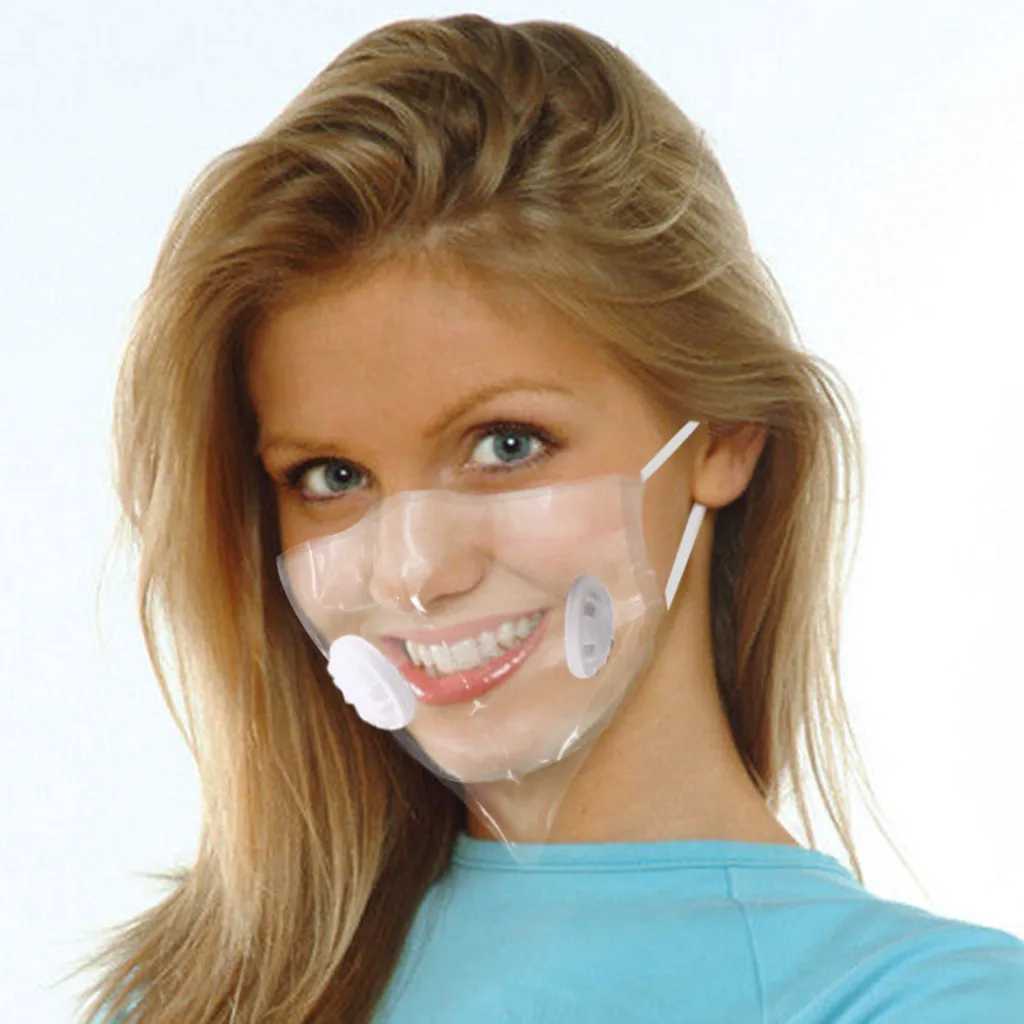 Прозрачная маска с клапаном видимое выражение для глухих и плохих слуховых губ