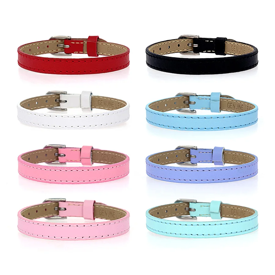 8 мм кожаный браслет браслеты цветов с ремешком и пряжкой ремешок для наручных