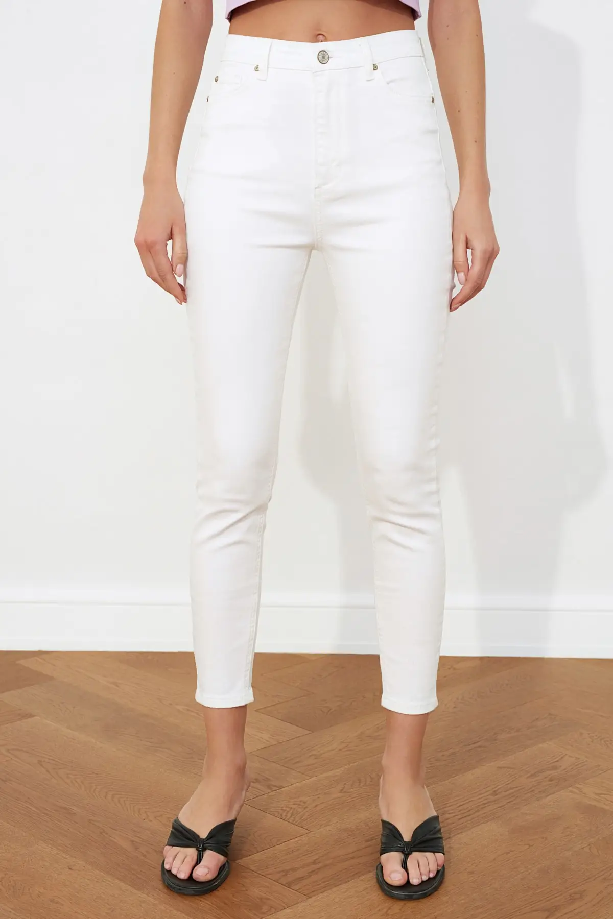 

White High Waist Skinny Jeans Women Jeans 2021 Fashion