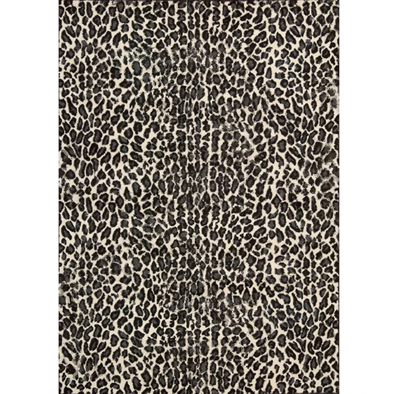 Коврик с леопардовым принтом Современное украшение для гостиной напольное