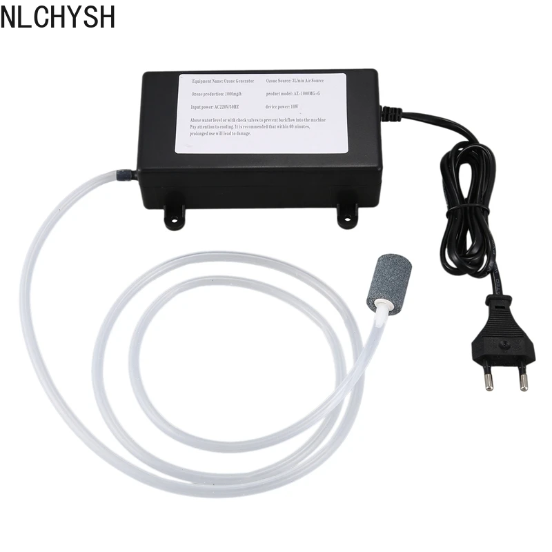 

Ozone Generator 1000Mg Ozonizer Water Air Purifier Cleaner Treatment Fruit Vegetable Fish Tank ,EU Plug