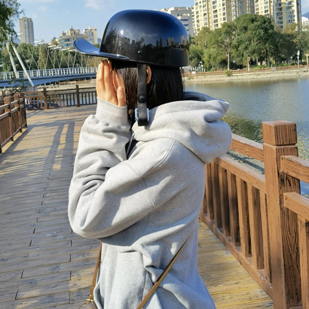 

Vintage Motorcycle Helmet Retro Open Face Half Helmet Motorbiker Moto Rinding Crash Scooter Chopper Biker Helmet Unisex Black