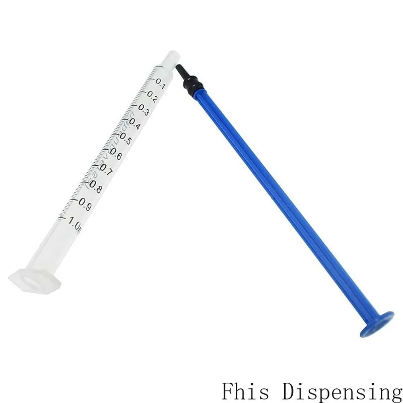 Blue 1ml/1cc Luer Slip Tip Syringe with Caps Without Needle for Pet Feeding and Industrial Use Pack of 10 | Дом и сад