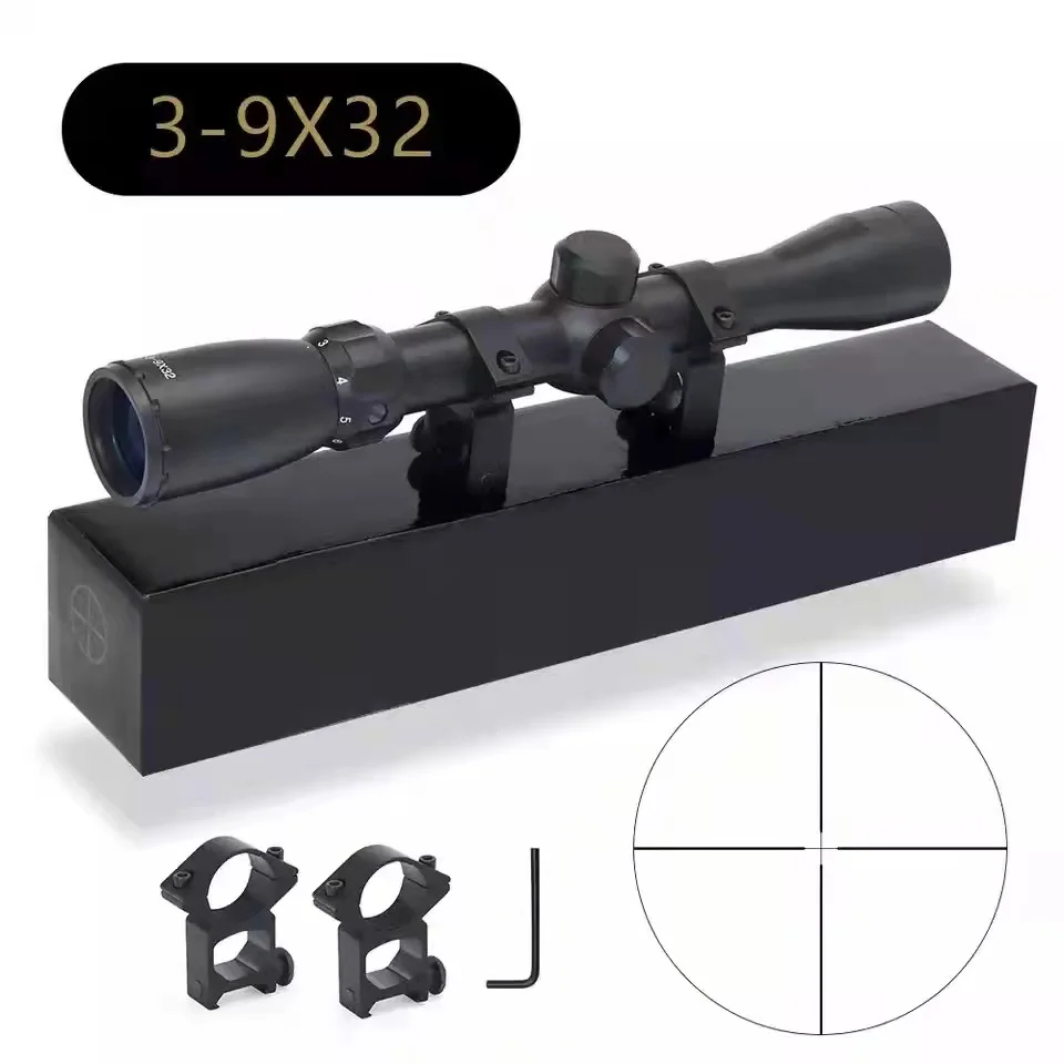 

Прицел для охотничьей винтовки 3-9X32, дальномер, сетка для арбалета или мил дот, тактический оптический прицел, 3 стиля