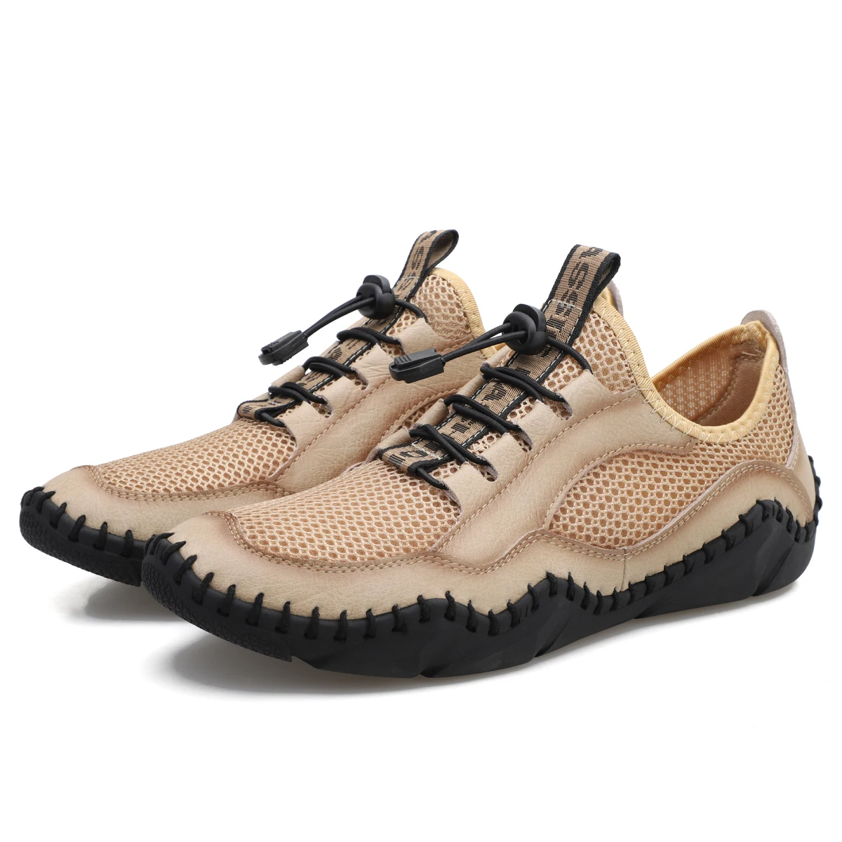 

Mens Casual Leather Mesh Soft Sport Sneaker Male Outdoor Fashion Footwear Work Business Breathable Walking Shoes Plus Size 38-48