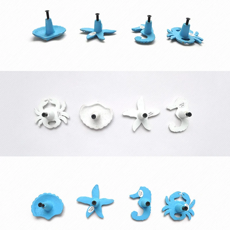 1pcs Starfish Wardrobe Door Handle Decoration Mediterranean Sea Stars DIY Beach Cottage Kids Bedroom Living Room Decor | Обустройство