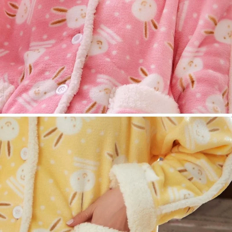 Женский пижамный комплект из кораллового флиса