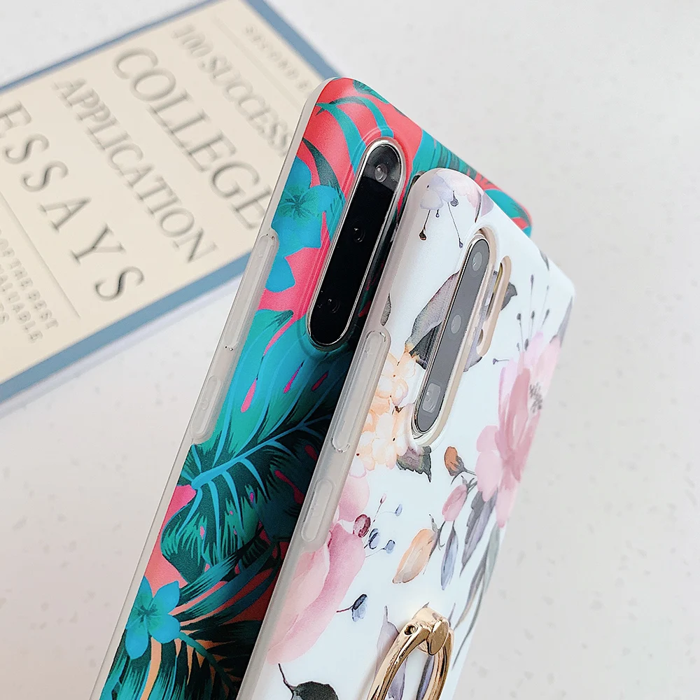 Чехол LOVECOM для Huawei P40 P30 P20 Pro Lite Mate 30 винтажный цветочный чехол с банановым листом