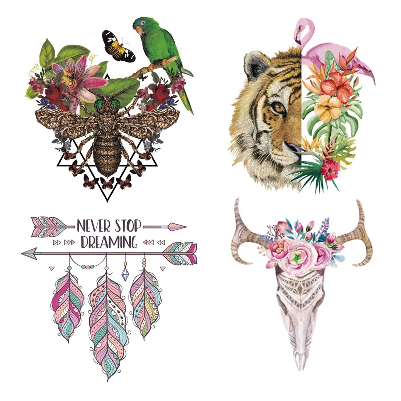 Наклейки с перьями ZOTOONE для одежды утюгом аксессуары сделай сам футболки платья