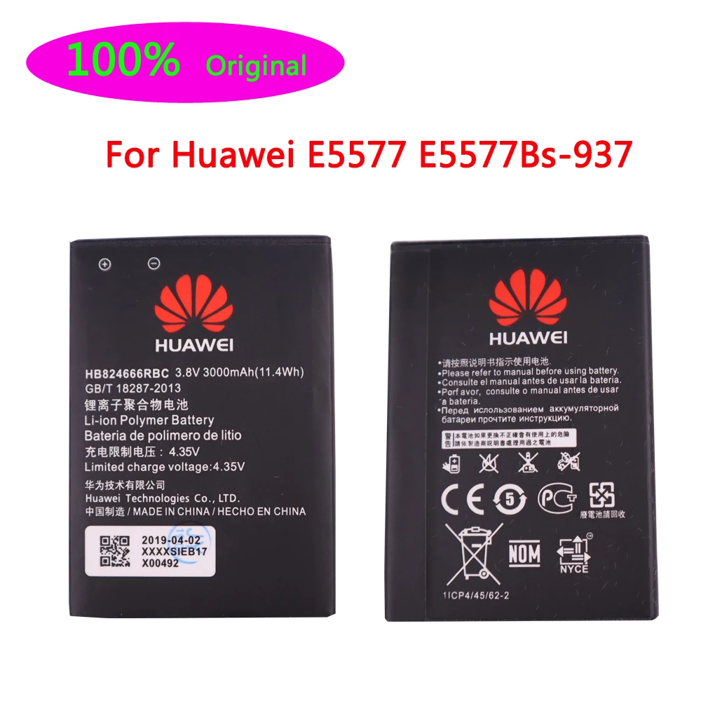 HB824666RBC батарея для huawei E5577 E5577Bs-937 запасная батарея реальная емкость Телефона 3000 мАч батарея