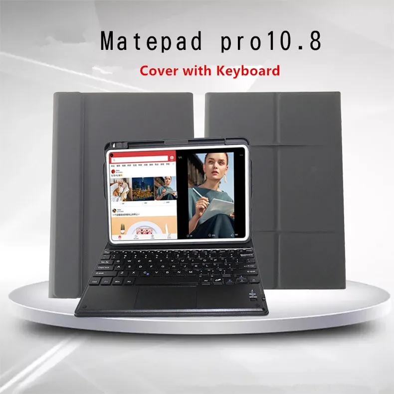 

Защитный чехол с клавиатурой для Huawei MatePad Pro, Bluetooth-клавиатура 10,8 дюйма, противоударный чехол для планшетного ПК
