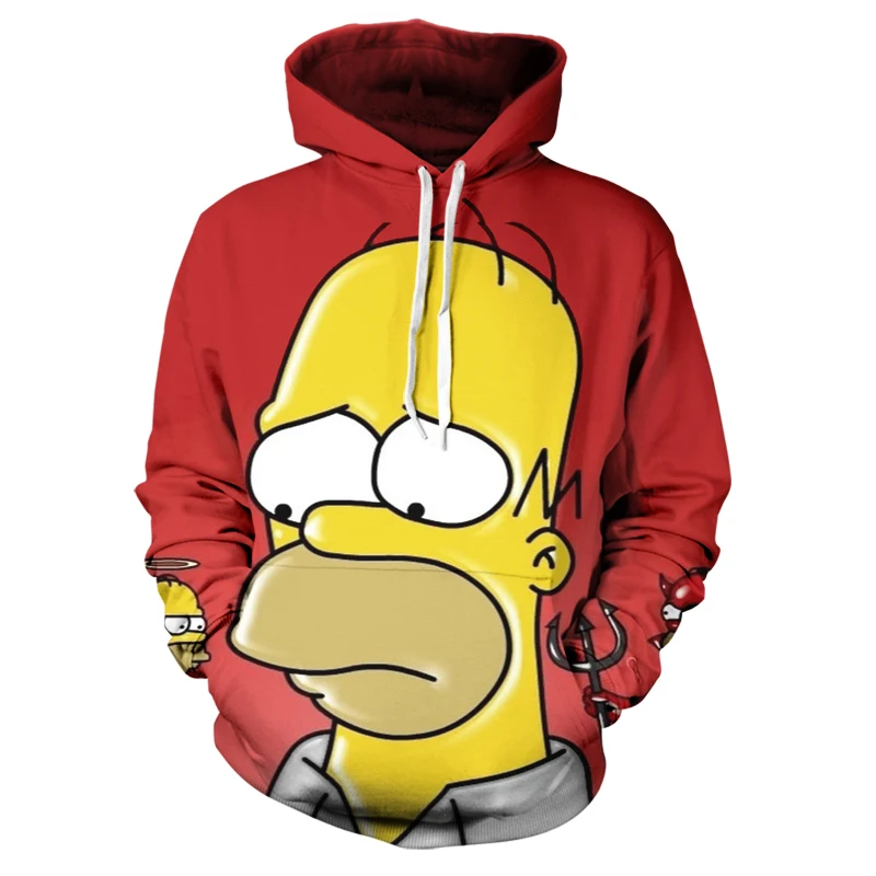 

2020 new Simpson sweater 3d digital printing men's sweater couple pullover hoodie