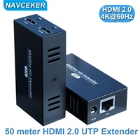 2021 hdmi extender with loop out 4k 1080p hdmi extender 50m no loss rj45 to hdmi extender transmitter receiver over cat5ecat6