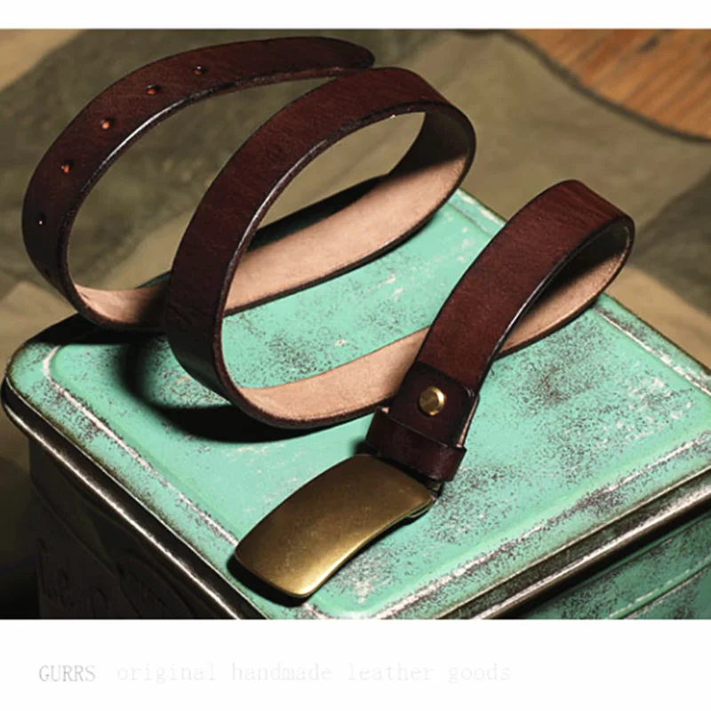 

2021 New Designer Men's Belts 100% Genuine Leather 33mm Jeans Belt Luxury Brass Flat Buckleclub Handmade Pants Ceinture Homme