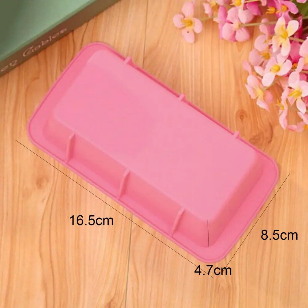 

1pcs Rectangular Bakeware Silicone Mould Loaf Pan Bread Cake Desserts Baking Utensils Candy Color Mold Heat Resistant Silicone