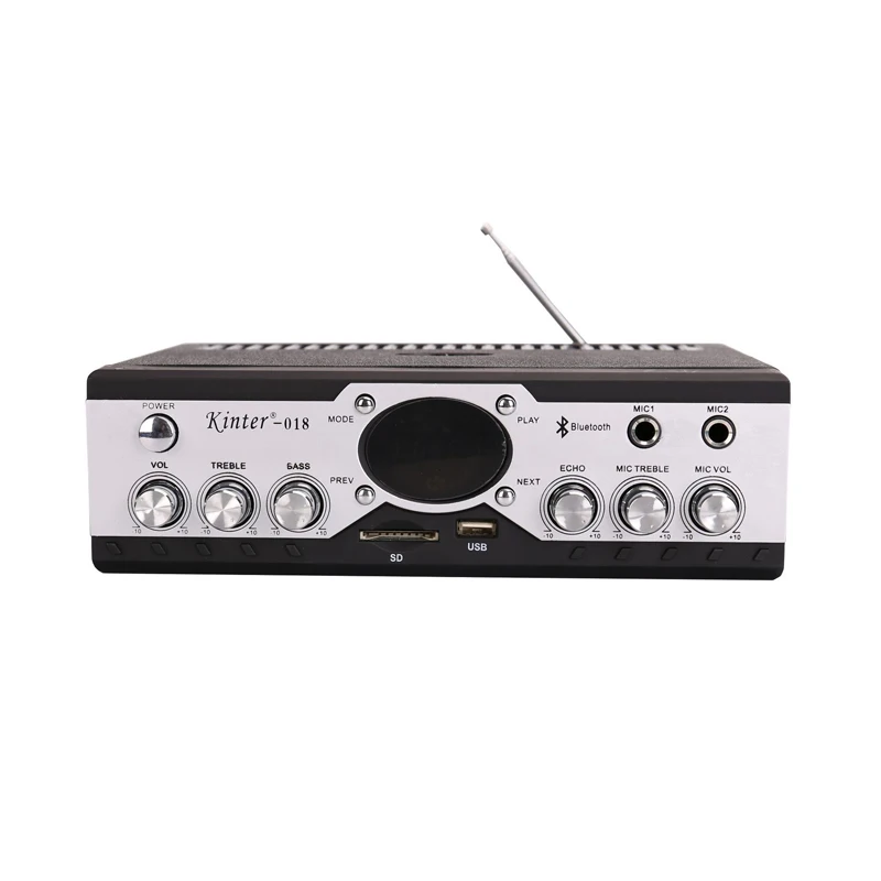 FM-радио mp3-плеер 2*60 Вт аудио Bluetooth-совместимый усилитель мощности стерео