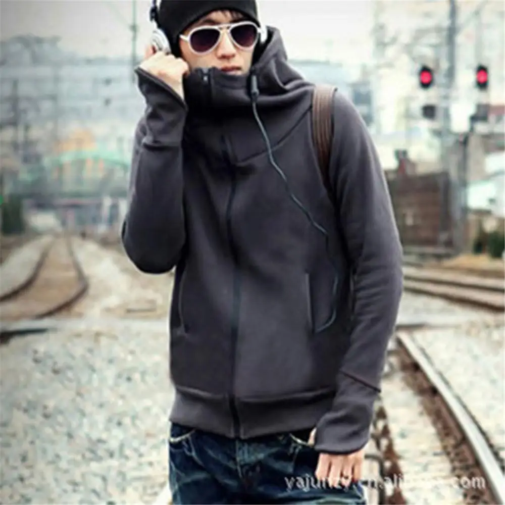 

Brand Mens Pure Color Men Hoodie Spring Autumn Hip Hop Streetwear Men Zipper Sweatshirts Coat Hoodies Mens Zipper Hoodie Jacket