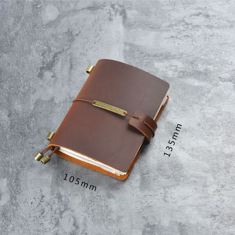 

Genuine Leather Traveler Notebook Passport Planner Note books Notebook Organizer Journal Agenda Daily Office School 135X105mm