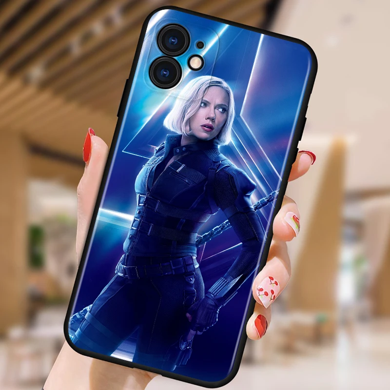 

The Avengers Marvel Shockproof Cover for iPhone 5 5S 6 7 8 X XR XS 11 SE 12 2020 mini Plus Pro MAX TPU Black Soft Cover