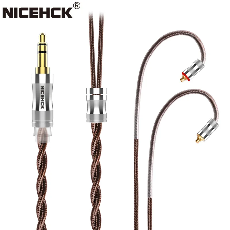 NiceHCK BROCC 5N OCC Litz Replace Earphone Cable Upgrade Wire 3.5/2.5mm/4.4mm MMCX/0.78mm2Pin/NX7 Balanced Pink Lady EBX21 LZ A7