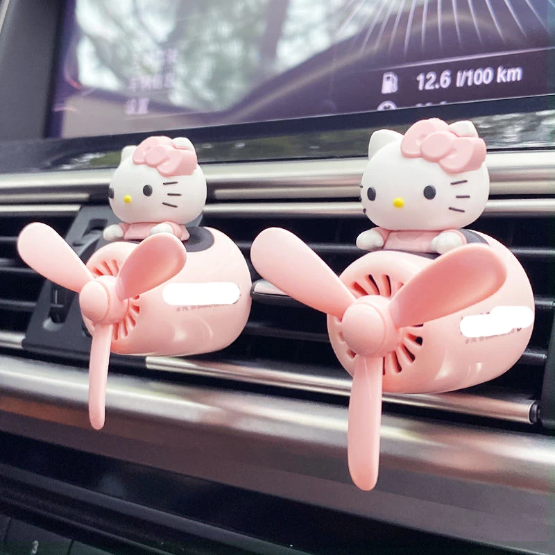 Car Air Freshener Auto Accessories Interior Perfume Kitty On A/c Conditioning Outlet Diffuser Anime Genuine | Автомобили и