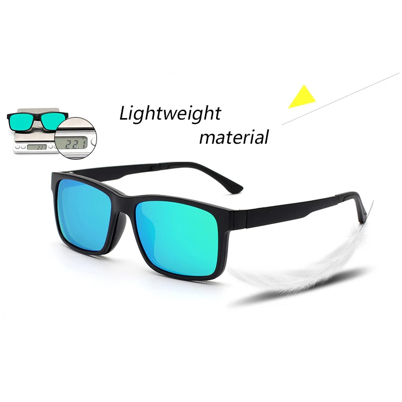 DEARMILIU новые унисекс красочные модные трендовые солнцезащитные очки для мужчин и женщин клип объектив легкий прямоугольный каркас TR90