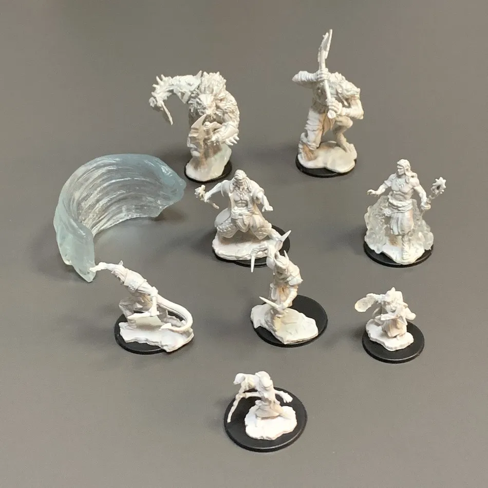 Настольная игра TRPG миниатюры Истребитель драконов варвар волк карлик изгой