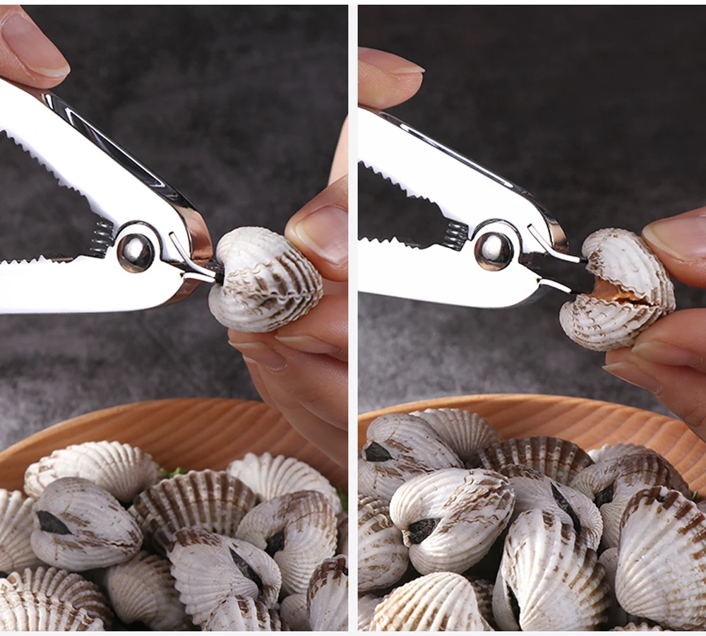 

Multifunctional Clam Opener Walnut Clip Household Nut Crackers Seafood Clam Clamp Opener Kitchen Tool Creative