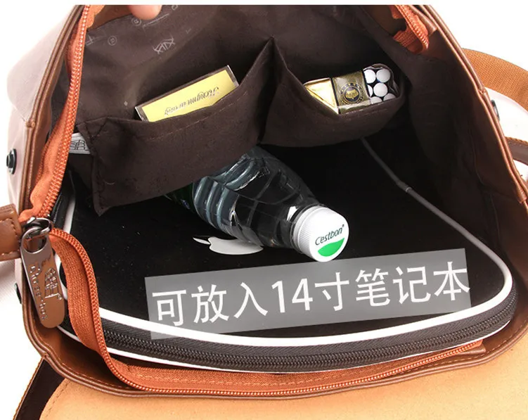 Винтажный кожаный рюкзак. Отделение для ноутбука. Мужской или женский рюкзак