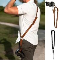 cosplay cameraman accessory camera strap shoulder neck sling for dslr digital slr quick release kit leather cross body sash gear