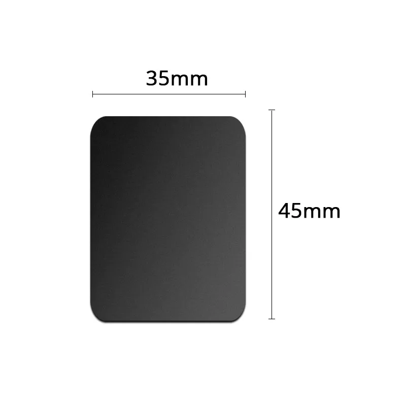 5pcs 35x45mm-black Универсальный магнитный держатель аксессуары Запасные детали для замены металлического пластина магнитный автомобильный держатель для телефона на магните с подставкой для gps MP3 с клейкой лентой 3M - Цвет: 5pcs 35x45mm-black