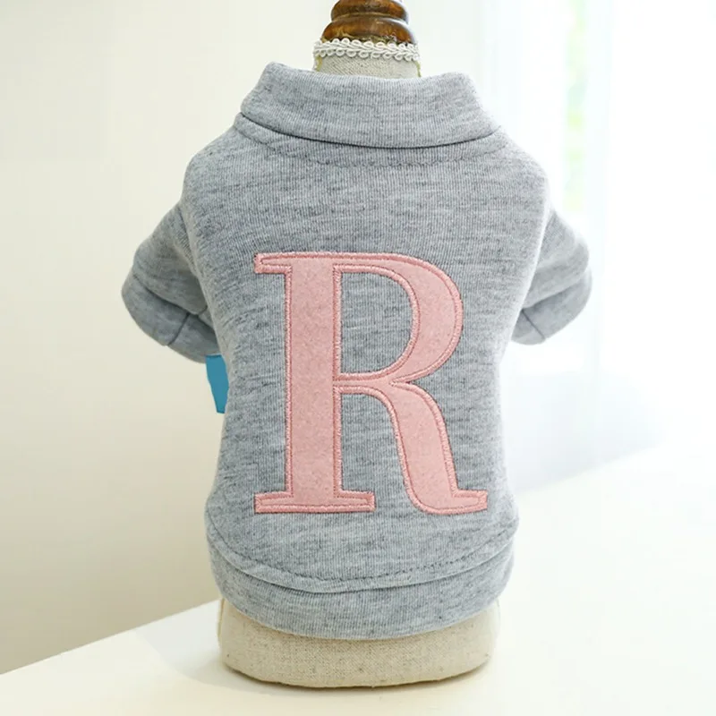 

Winter Costumes Warm Fleece Dog Clothes Letter Printed Pet Clothes Pullover For Dogs Hoodies Small Pet Clothing Cute Sweatshirt