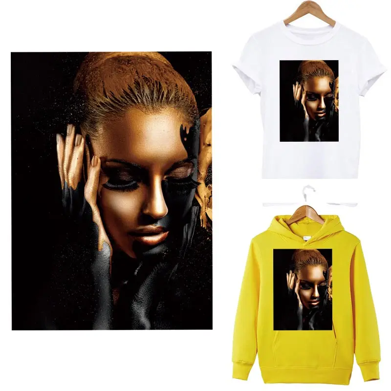 Золотая наклейка для одежды женщин моющаяся аппликация термонаклейки нашивки