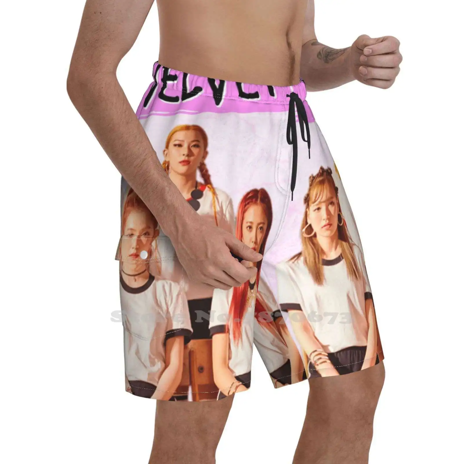 

Red Velvet Kpop Loose Thin Beach Sports Shorts Kpop Red Velvet Reveluv Seulgi Irene Wendy Joy Yeri Red Velvet Seulgi