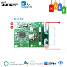 Релейный модуль SONOFF RE5V1C-5V Wifi, Умный домашний пульт дистанционного управления, электрические устройства через приложение Ewelink, работает с Alexa Google Home
