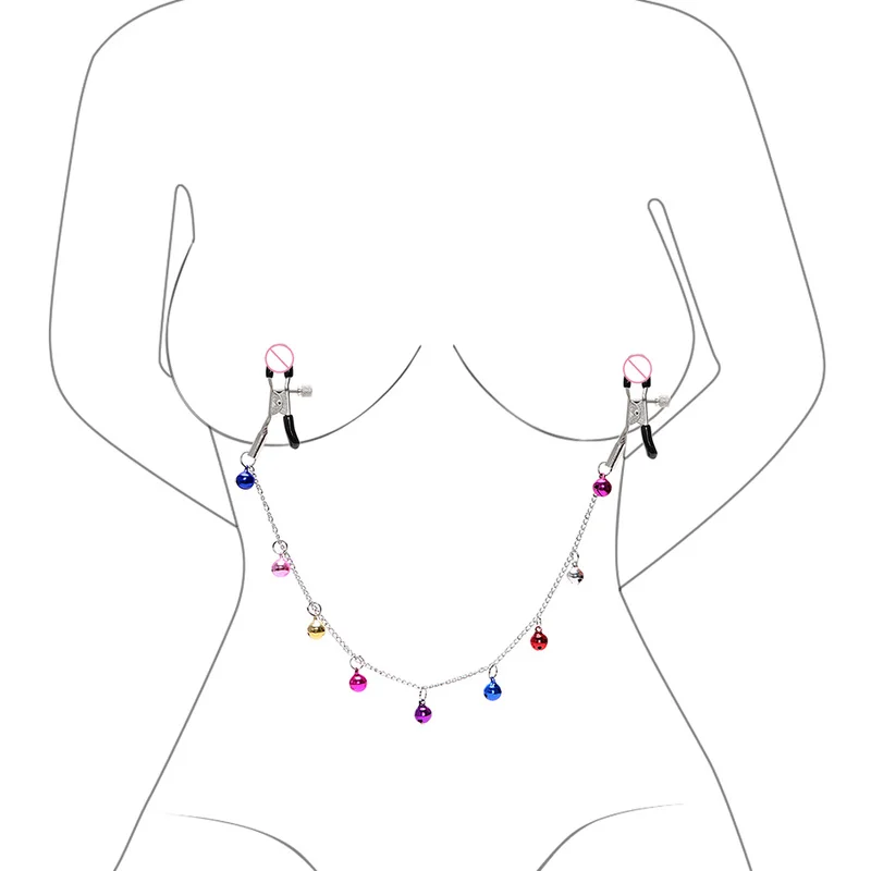 1 пара зажимов для груди с колокольчиками зажимы сосков Секс игрушки пар