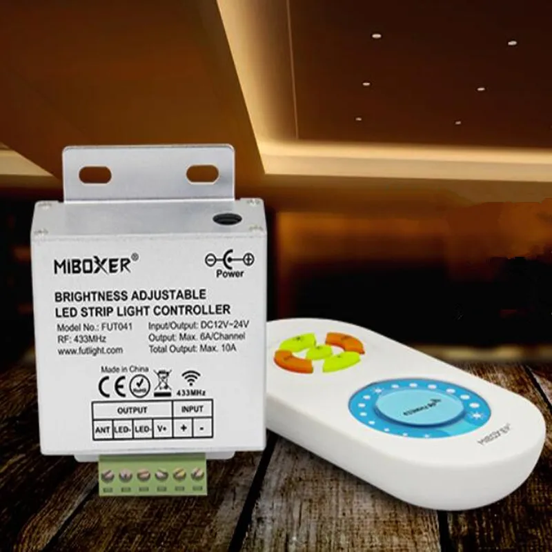 30 шт. Miboxer FUT041 DC12V-24V 433 МГц Светодиодная лента с диммером яркости для 5050 3528 5630