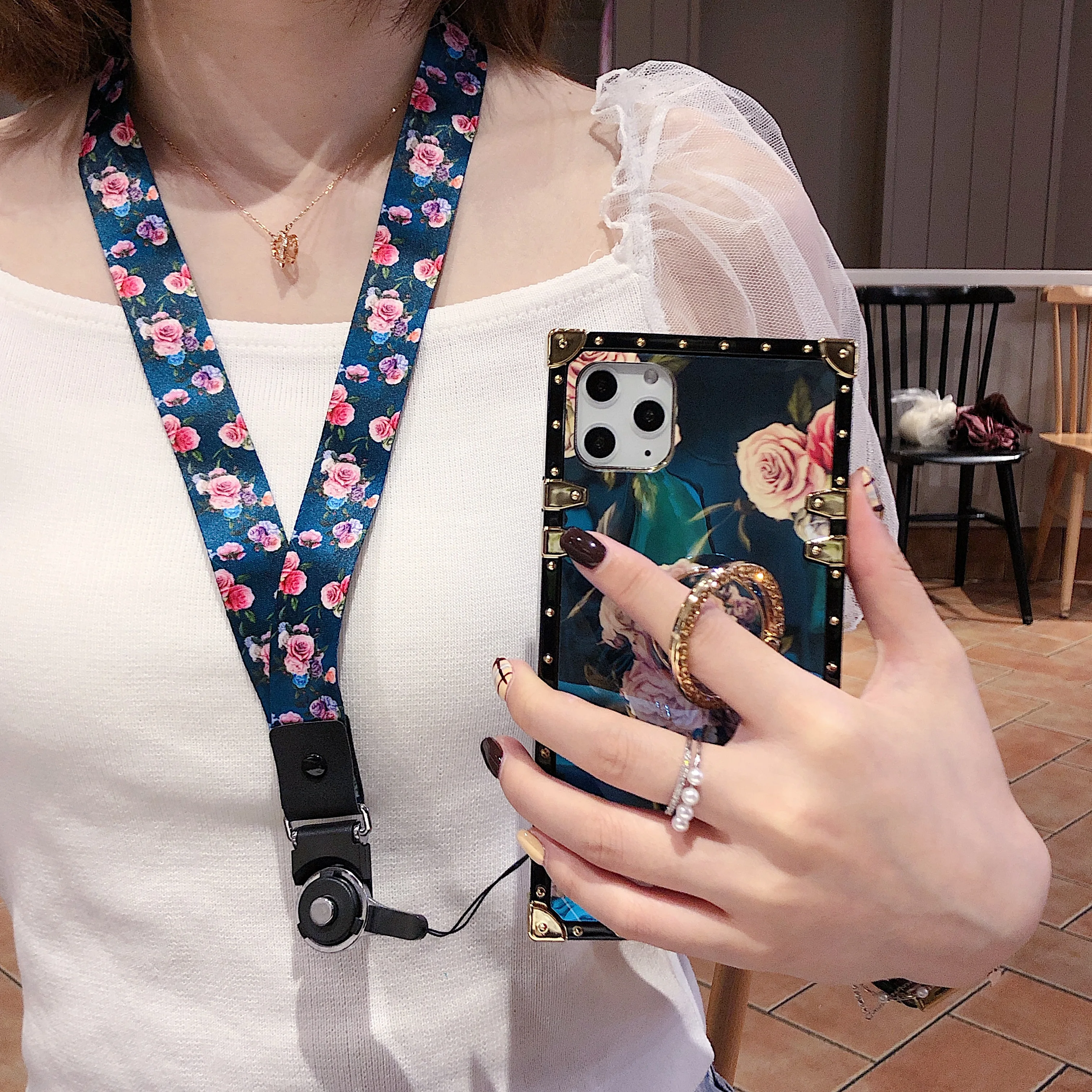 Чехол для huawei P30 Pro P30lite Nova4E 3i 5i 5Pro P20 Lite MATE20PRO чехол с квадратным цветком розы
