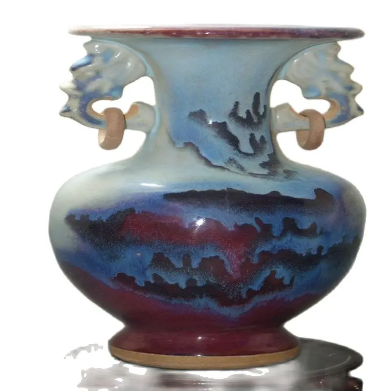 Китайский античный взломать печь для обжига глазури фарфоровая ваза под старину