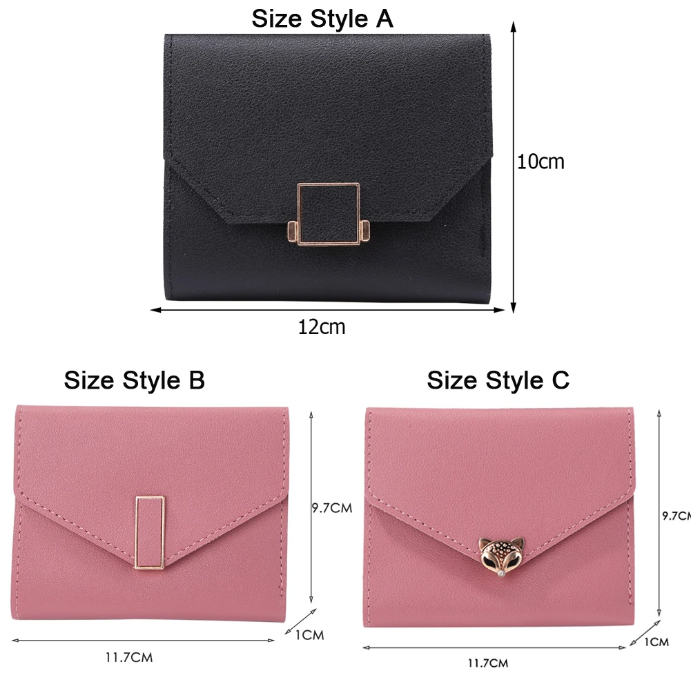 Кошелек женский квадратный из искусственной кожи с отделением для карт и монет |