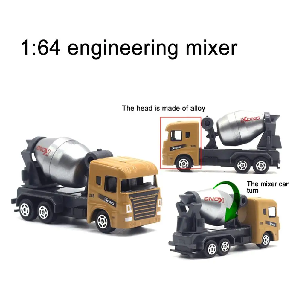 8Pcs Mini Construction Truck Car Models Road Sign City Map Carpet Kids Toy Set | Railed/Motor/Cars/Bicycles