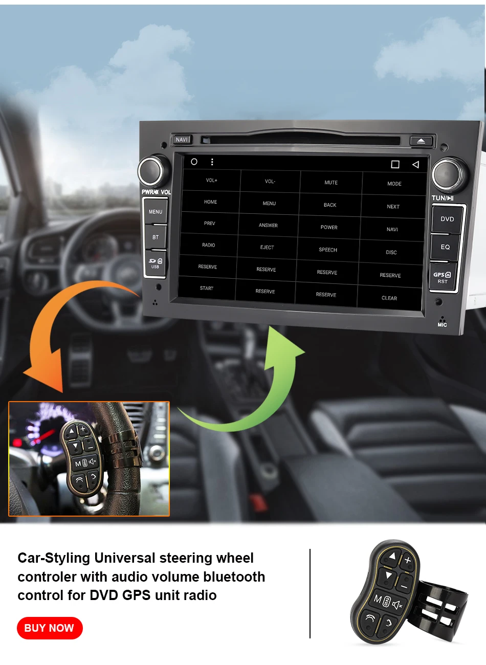 Eunavi 7 ''2 Din автомобильный DVD для Vauxhall Opel Astra H G J Vectra Antara Zafira Corsa gps навигация Радио стерео плеер в тире usb