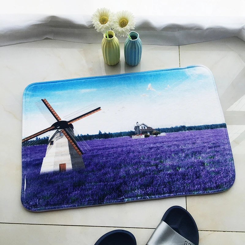 Домашний коврик Zeegle с 3D рисунком Нескользящие напольные коврики для ванной