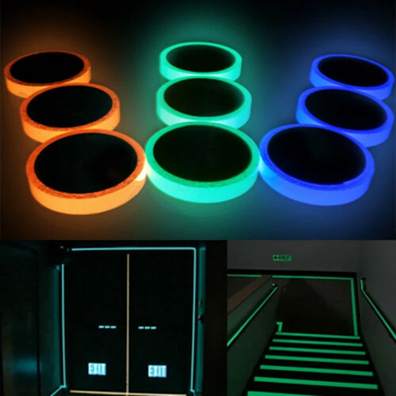 

Luminous Tape Self-luminous Luminous Strip Warning Fluorescent Storage Tape