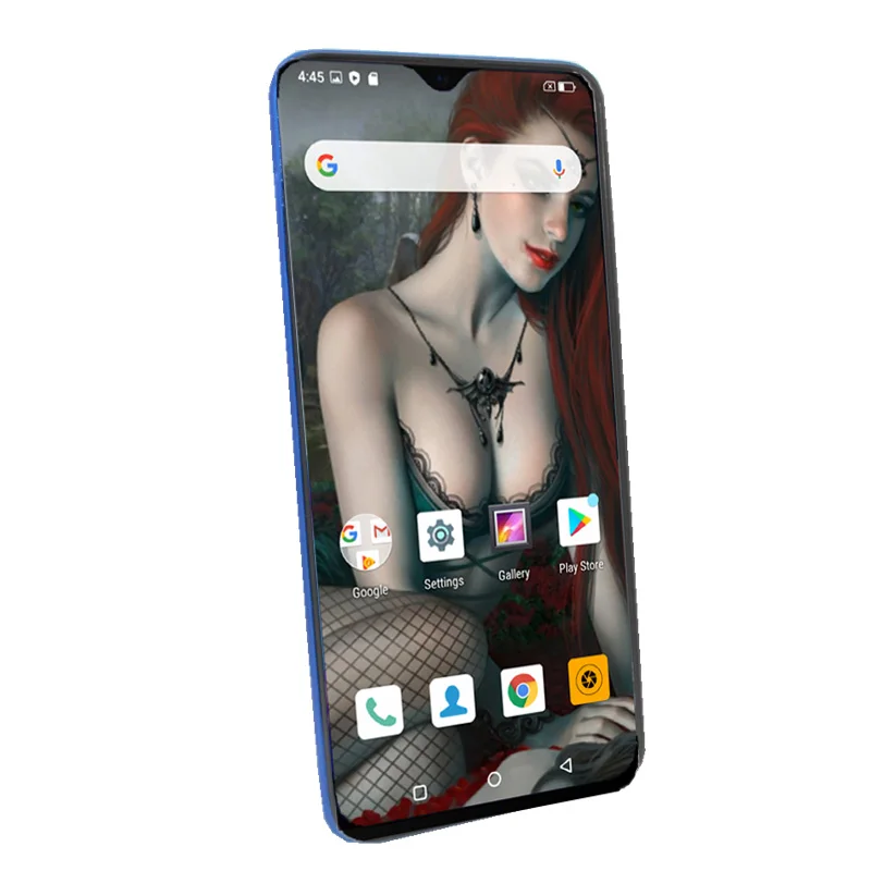 Смартфон 002 Plus экран 6 3 дюйма 4G ГБ + 64 на базе Android 9 0 Восьмиядерный процессор MT6765 2