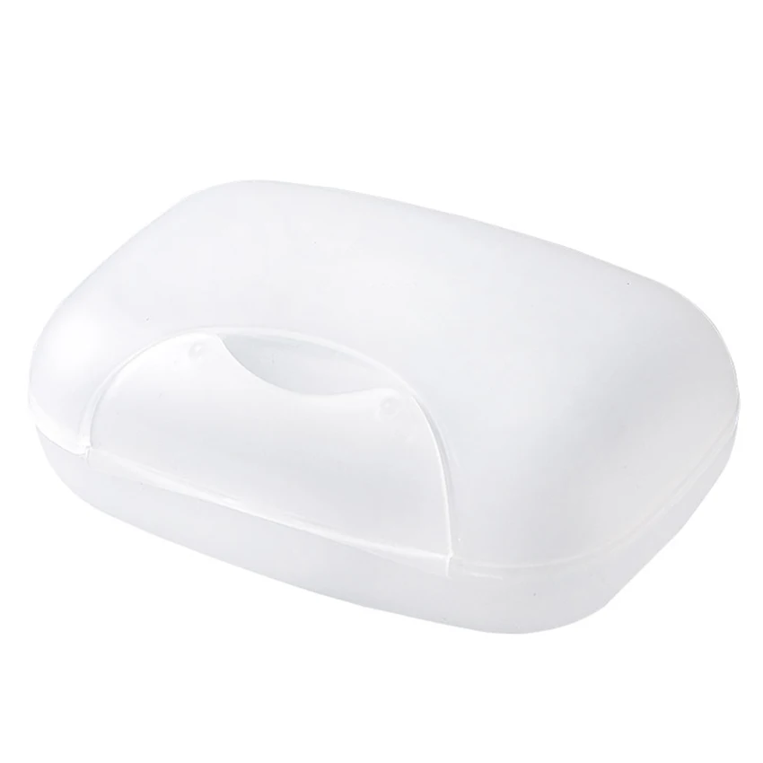 

Outdoor Travel Soap Storage Box Home Hotel Bathroom Translucent Waterproof PP Plastic Soap Dishes With Lid