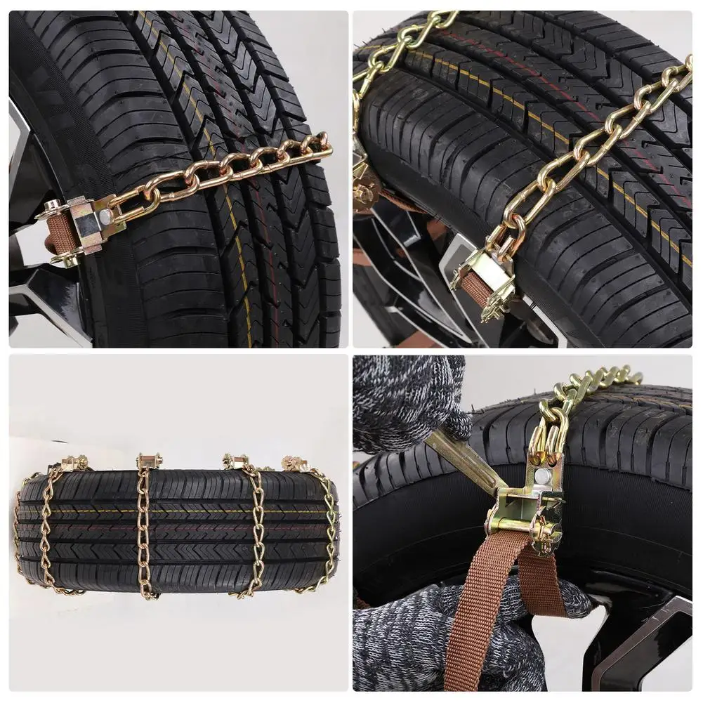

Steel Truck Car Wheels Tyre Tire Snow Ice Chains Belt Winter Anti-skid Vehicles SUV Wheel Chain Mud Road Safe Safety