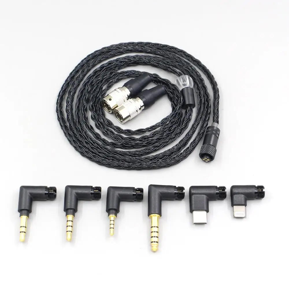 16 ядер Черный OCC Awesome все в 1 разъем кабель для наушников Mr Speakers Alpha Dog Ether C Flow Mad LN006980