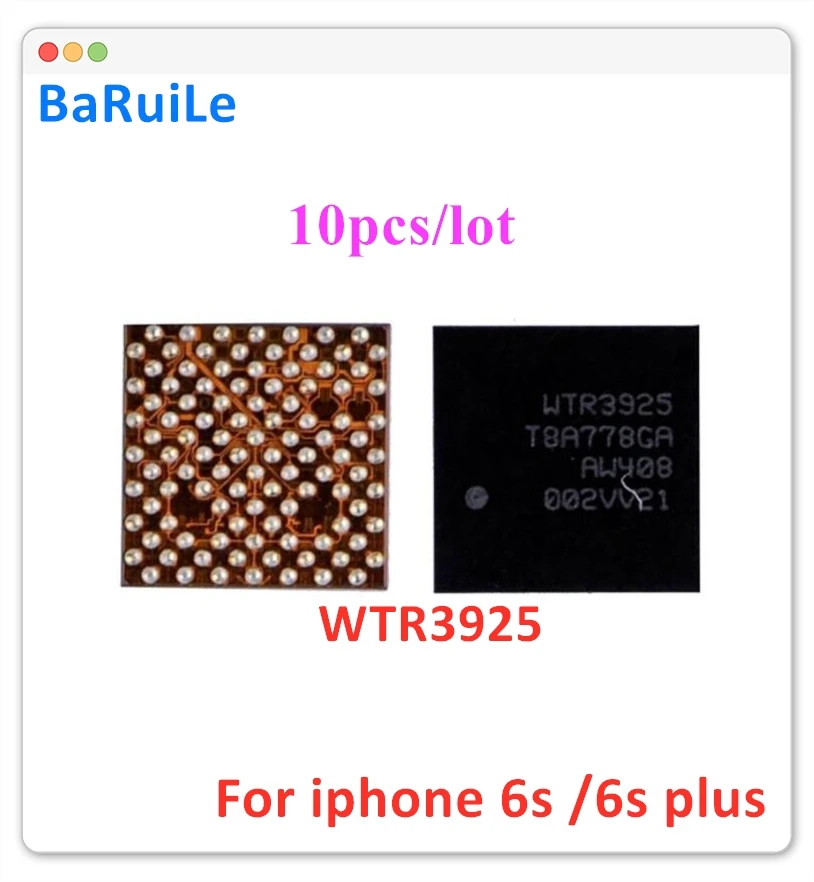 BaRuiLe 10 шт. WTR3925 Промежуточная частота если IC iPhone 6S и Plus чип трансивера RF XCVRO_RF U_WTR_RF