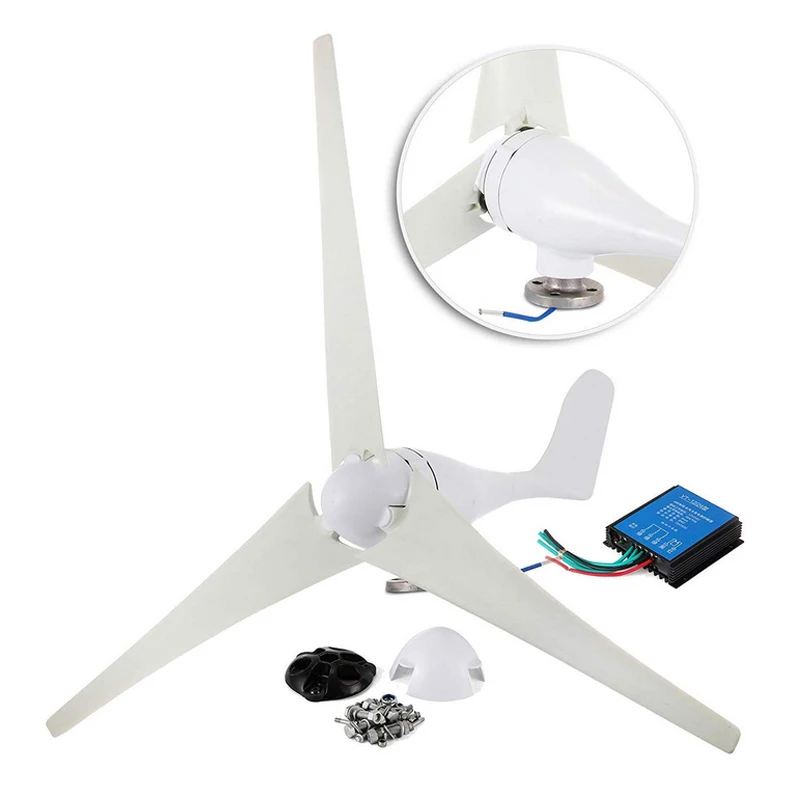 400 Вт 12В ветрогенератор 3 лезвия с контроллером для морского дома промышленная